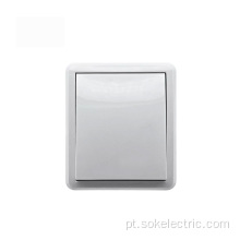 Quadro elétrico de parede em grupo 1 novo design com interruptores elétricos brancos de luz intermediária